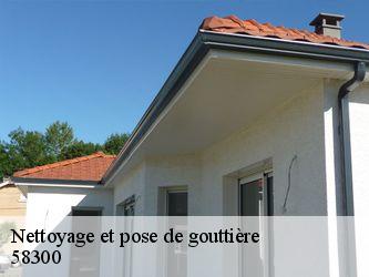 Nettoyage et pose de gouttière  58300